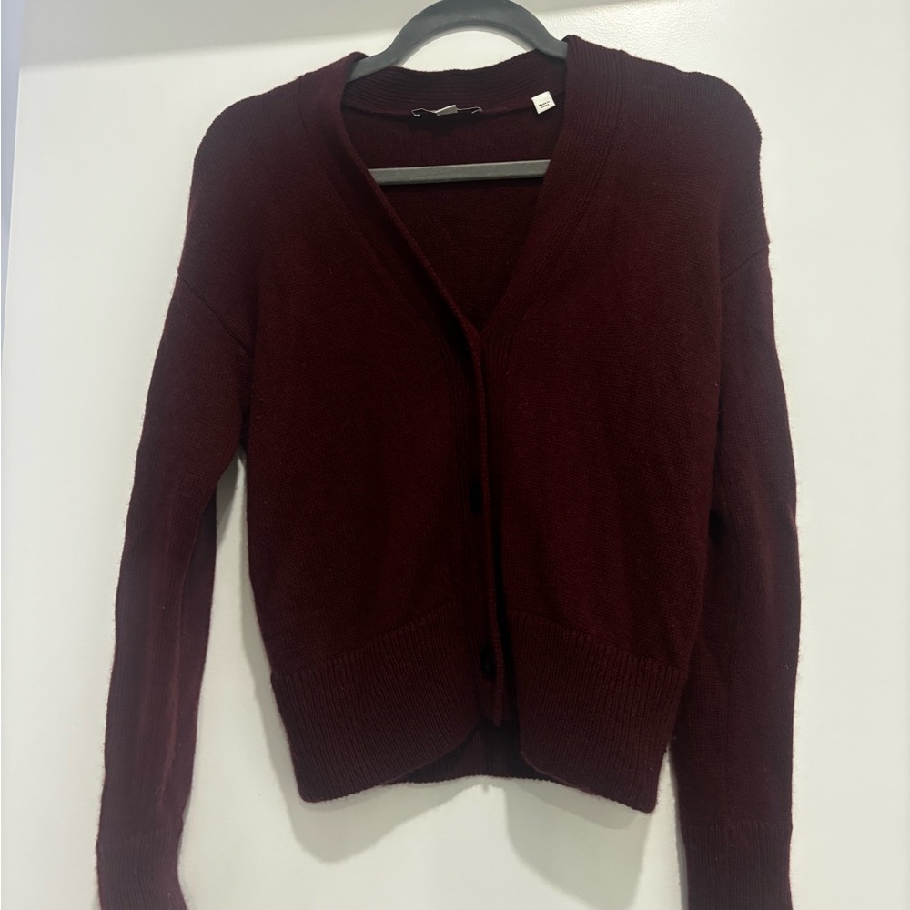 Boxy Wool & Cashmere Theory Cardigan - Picture 2 of 6